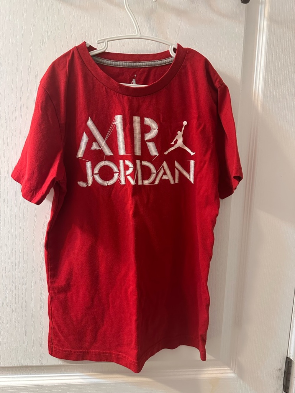 Jordan Red Short Sleeve Air Jordan Logo Tee